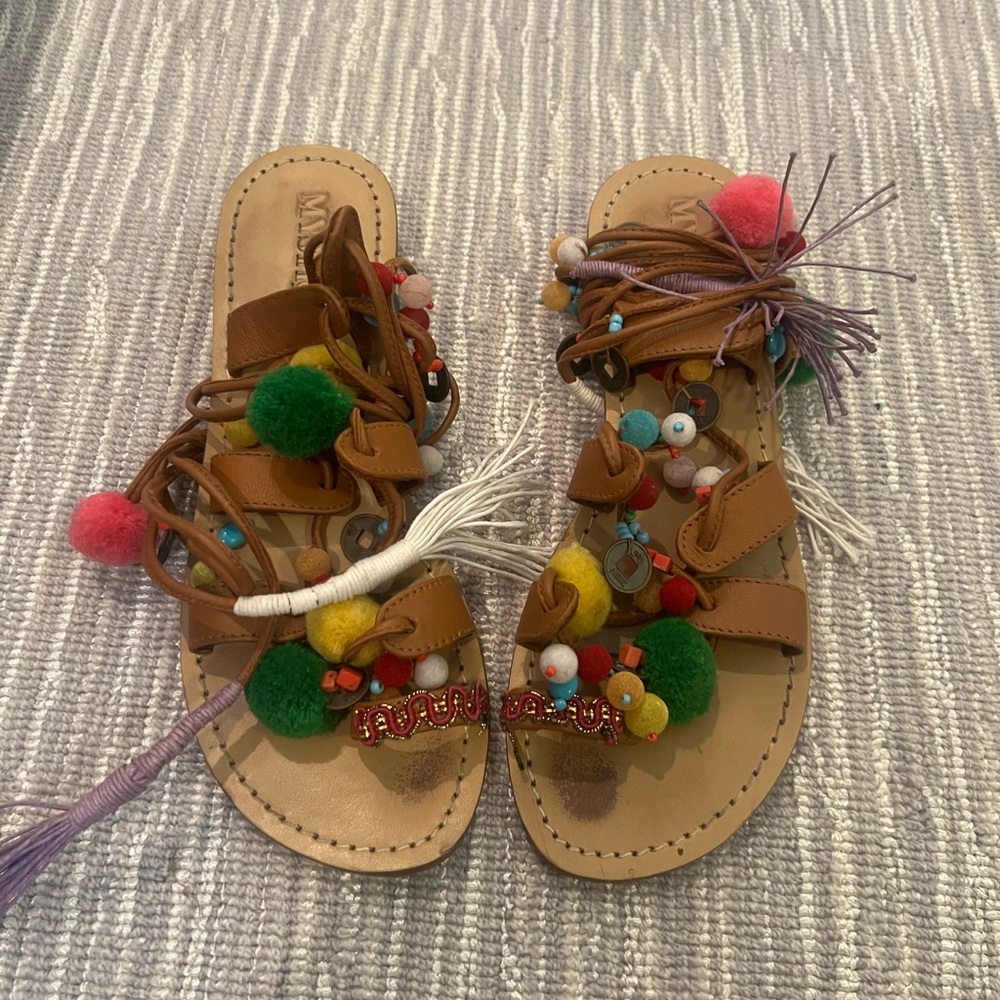 Mystique colorful gladiator sandals